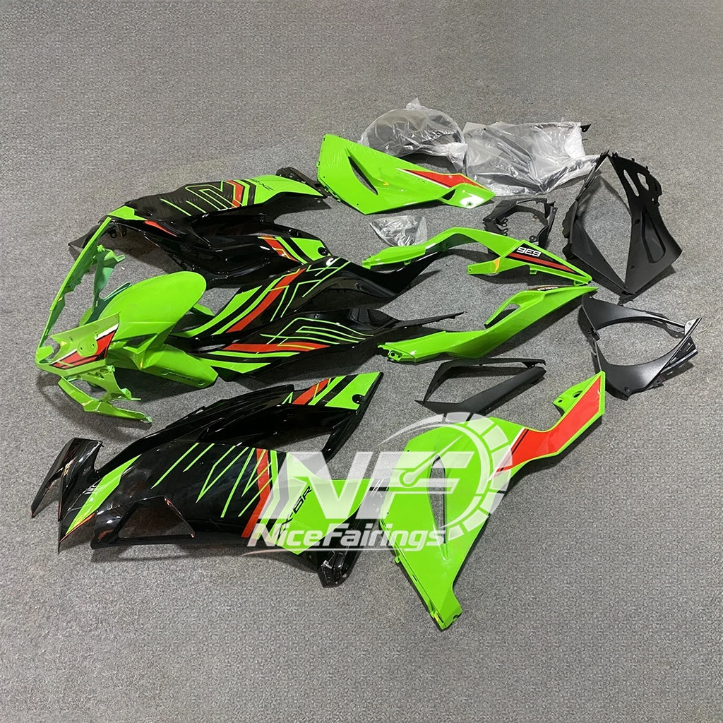 Kawasaki ZX6R 636 Custom Painted ABS Body Kit White Blue | NiceFairings - main product image
