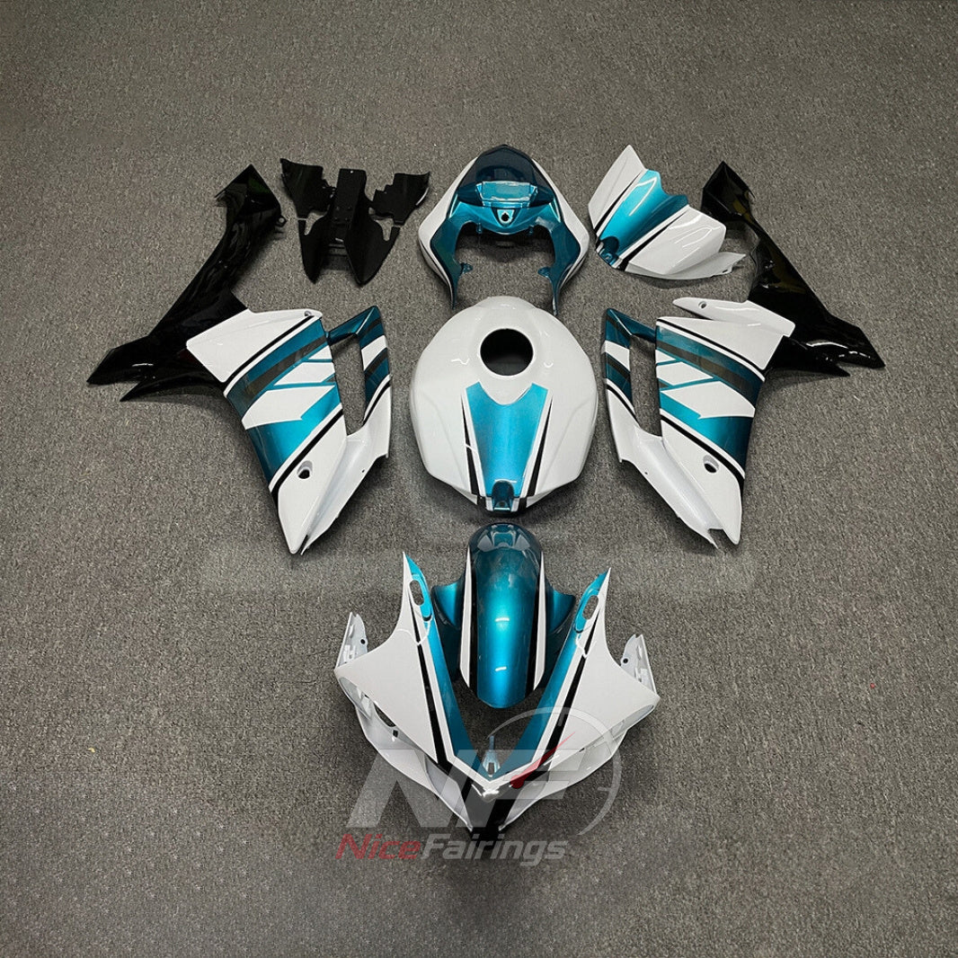 Aftermarket ABS Cowling Set Fits YAMAHA YZF-R1 RN19 2007-2008 - Aqua Graphic | NiceFairings - main product image