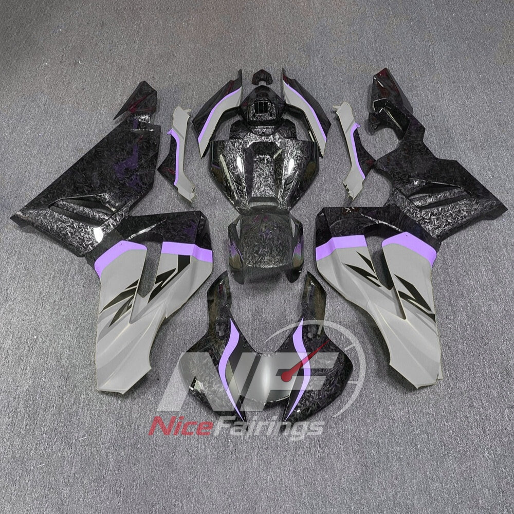 For Honda CBR1000RR-R SP 2020-2023 Blue Black Sportbike Fairing Set with Custom Painted Plastics | NiceFairings - paint design NO.7 option image