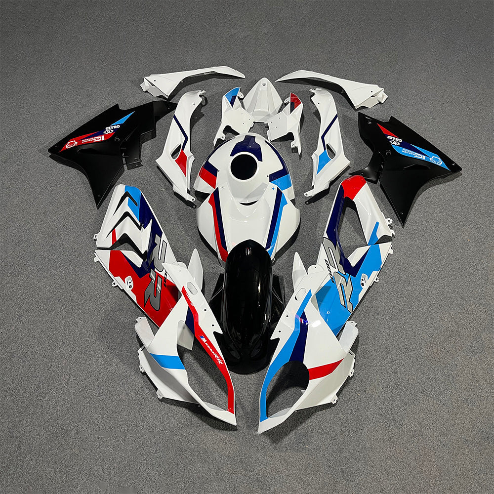 For BMW S1000RR 2017-2018 Pearl White Tank Cover Edition Sportbike Fairings, Custom ABS Bodywork And Replacement Plastics | NiceFairings - paint design NO.3 option image
