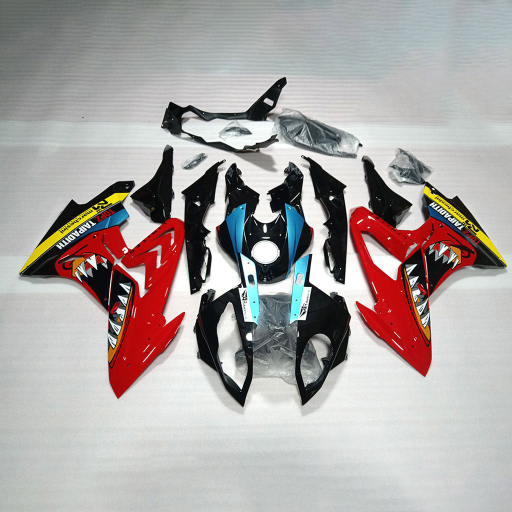 For BMW S1000RR 2017-2018 Blue Silver Tank Cover Edition Custom Painted ABS Body Kit For Street Or Track | NiceFairings - paint design NO.4 option image
