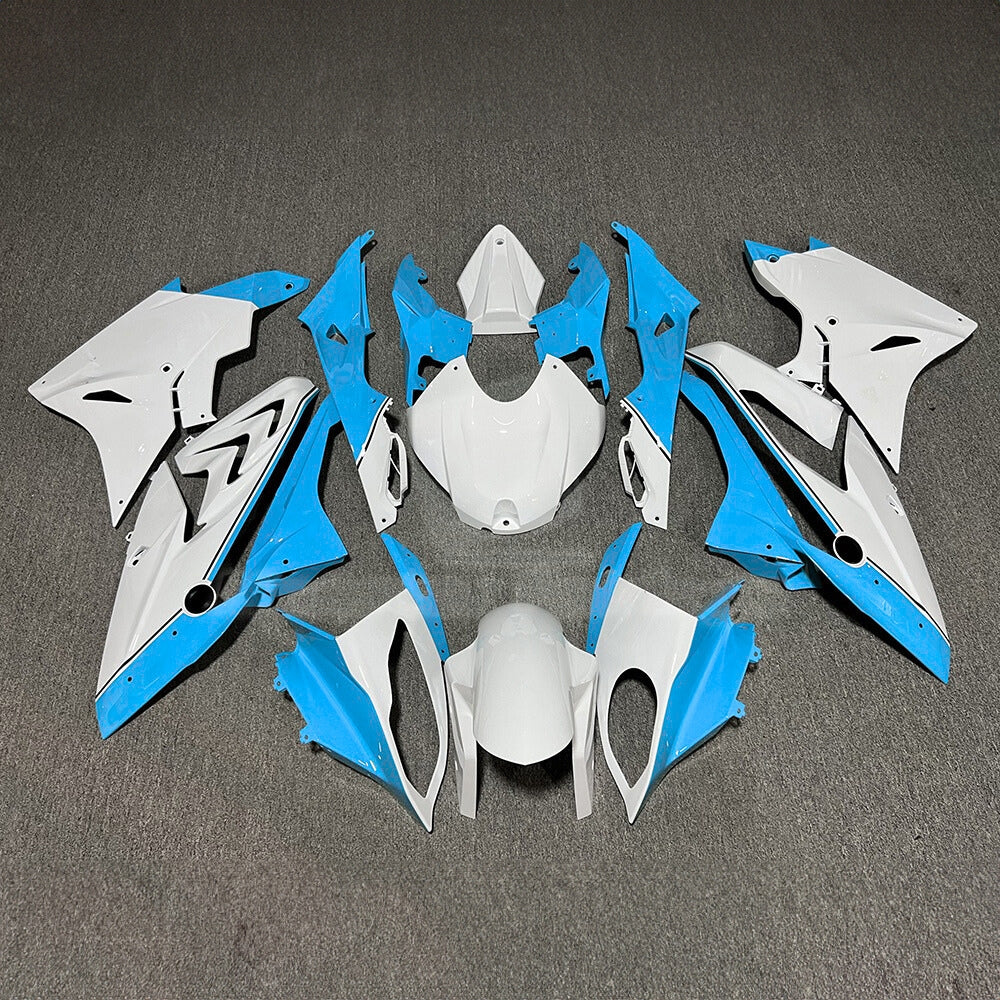 For BMW S1000RR 2017-2018 Pearl White Standard No Tank Cover Sportbike Fairings, Custom ABS Bodywork And Replacement Plastics | NiceFairings - paint design NO.5 option image