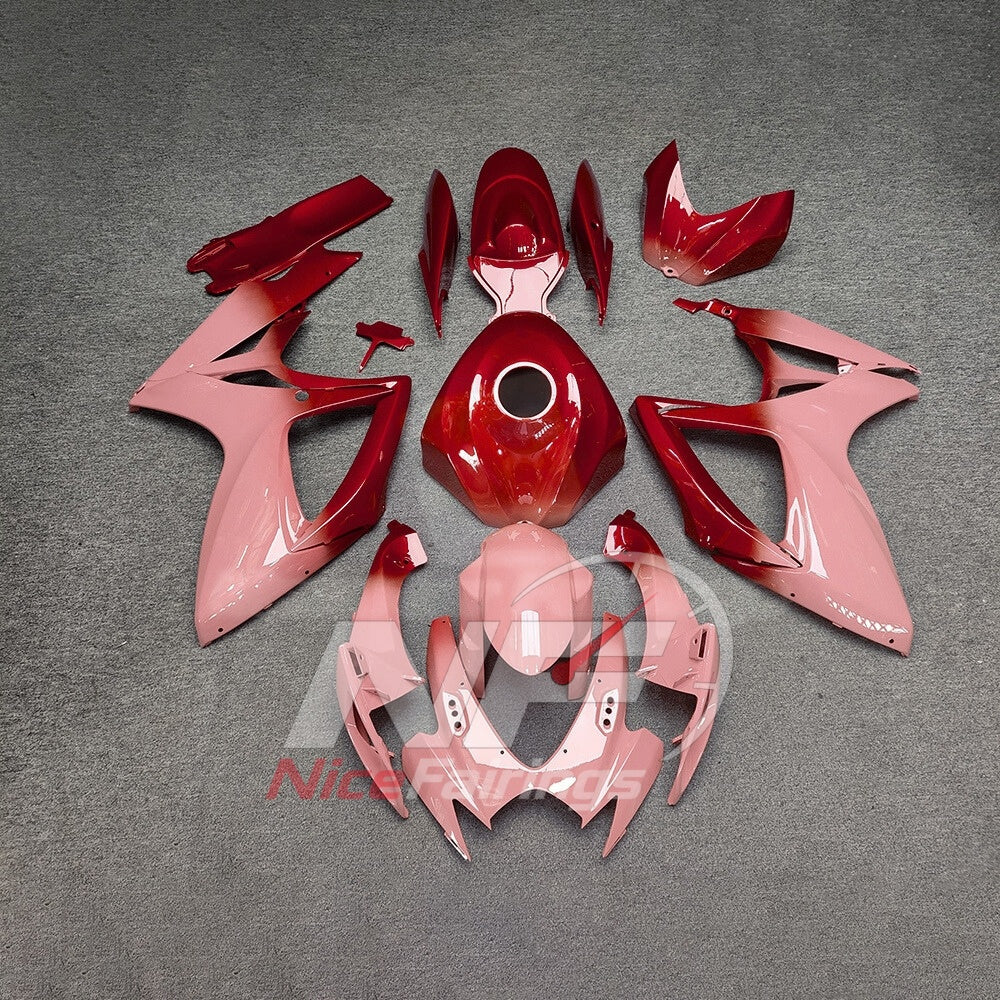 For Suzuki GSXR600 GSXR750 K6 2006-2007 Motorcycle Fairing Kit Gray Pink Body Panels | NiceFairings - main product image
