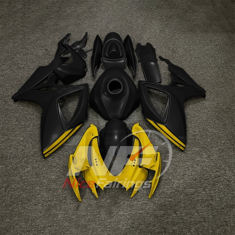 For Suzuki GSXR600 GSXR750 K6 2006-2007 Motorcycle Fairing Kit Black Gray Body Panels | NiceFairings - paint design NO.5 option image
