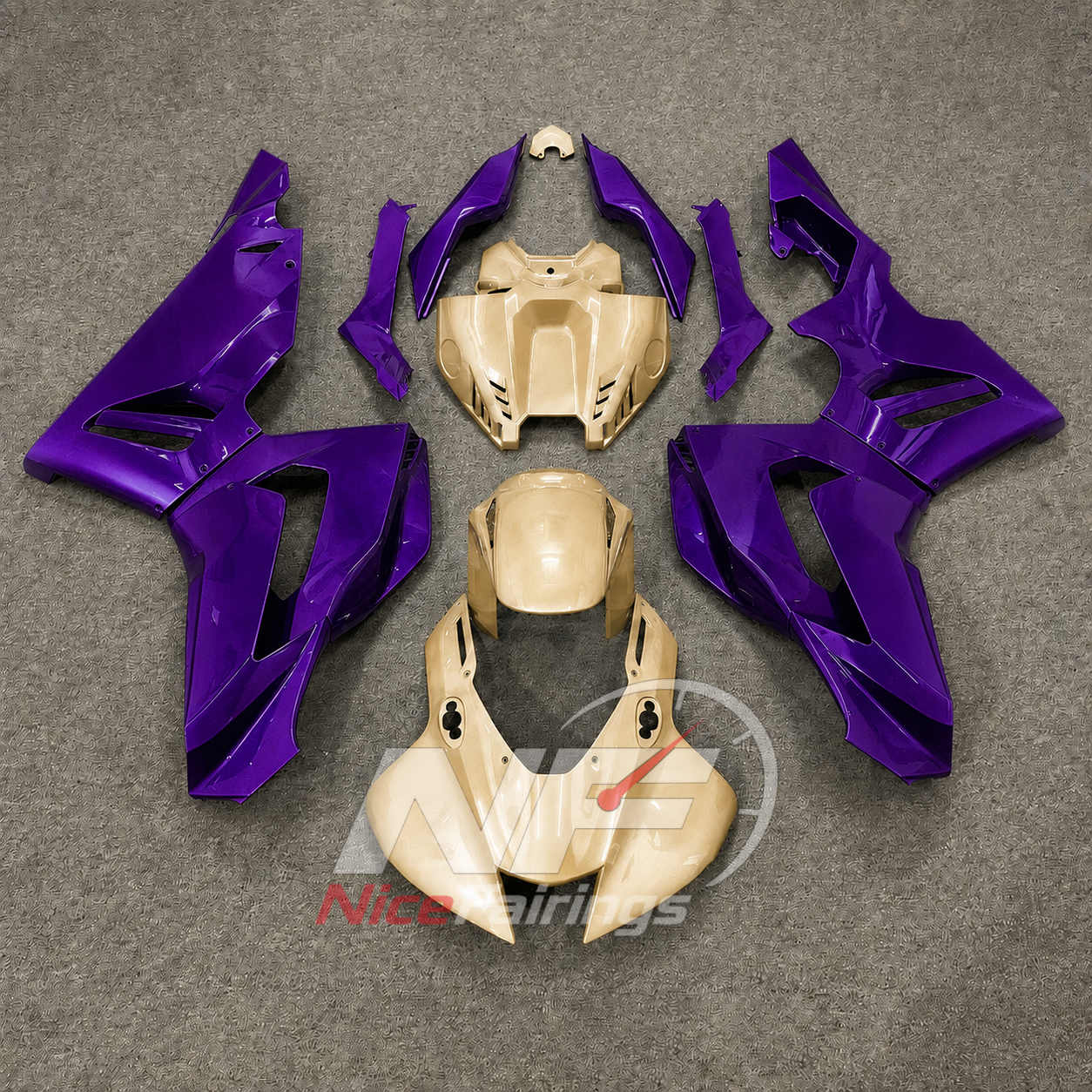 HRC Silver Red Blue ABS fairing kit for Honda CBR1000RR-R 2020-2023, design P39 - image 8