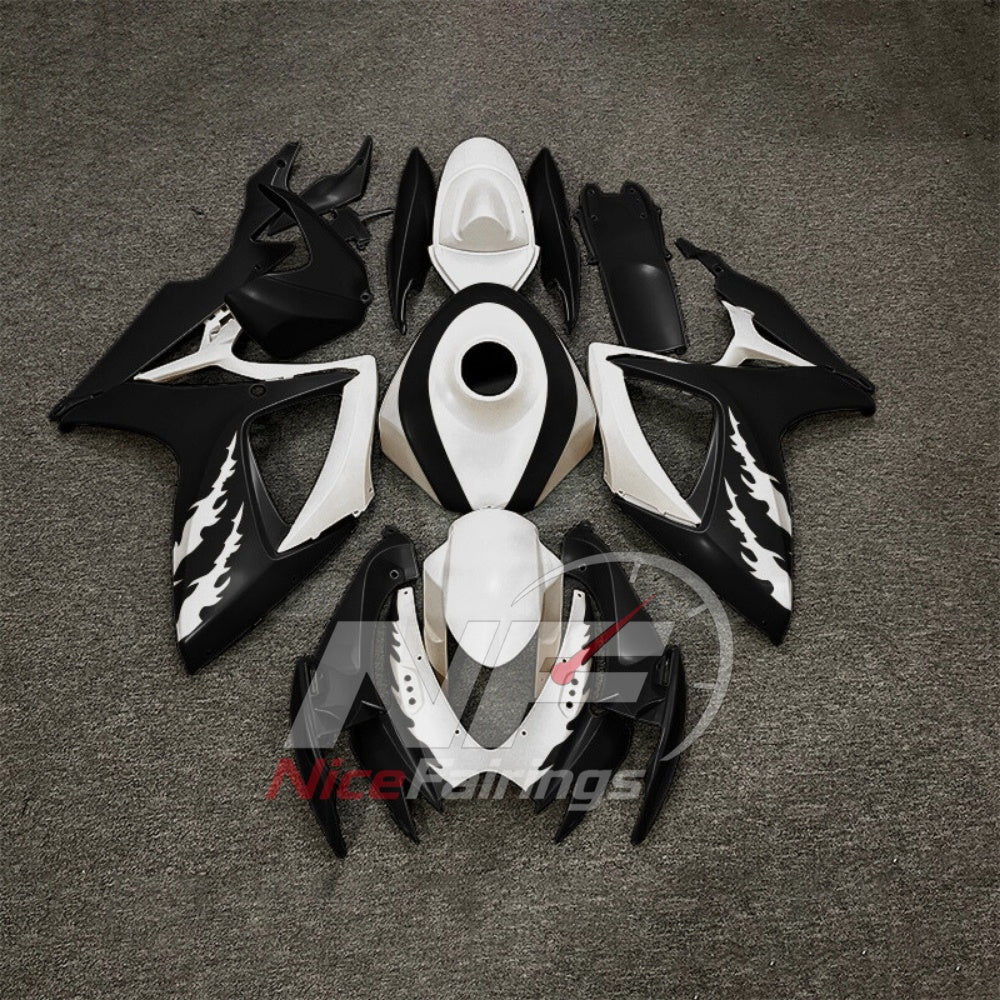 For Suzuki GSXR600 GSXR750 K6 2006-2007 ABS Body Kit Gray Street Track Fairings | NiceFairings - paint design NO.6 option image