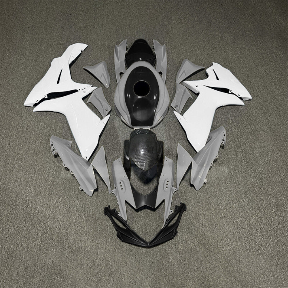 For Suzuki GSX-R600 GSX-R750 K11 2011-2016 Custom Fairings White Black ABS Sportbike Plastics | NiceFairings - main product image