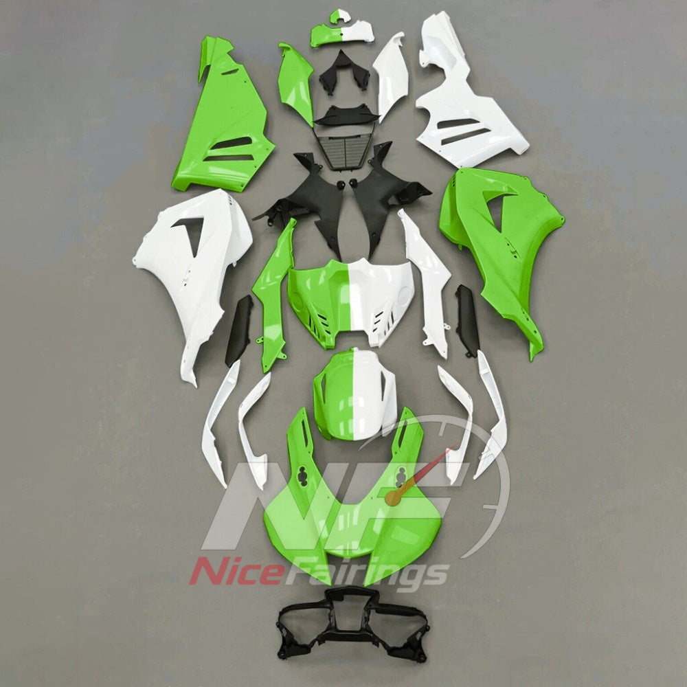 For Honda CBR1000RR-R SP 2024-2026 Green Black Sportbike Fairing Set with Custom Painted Plastics | NiceFairings - paint design NO.4 option image