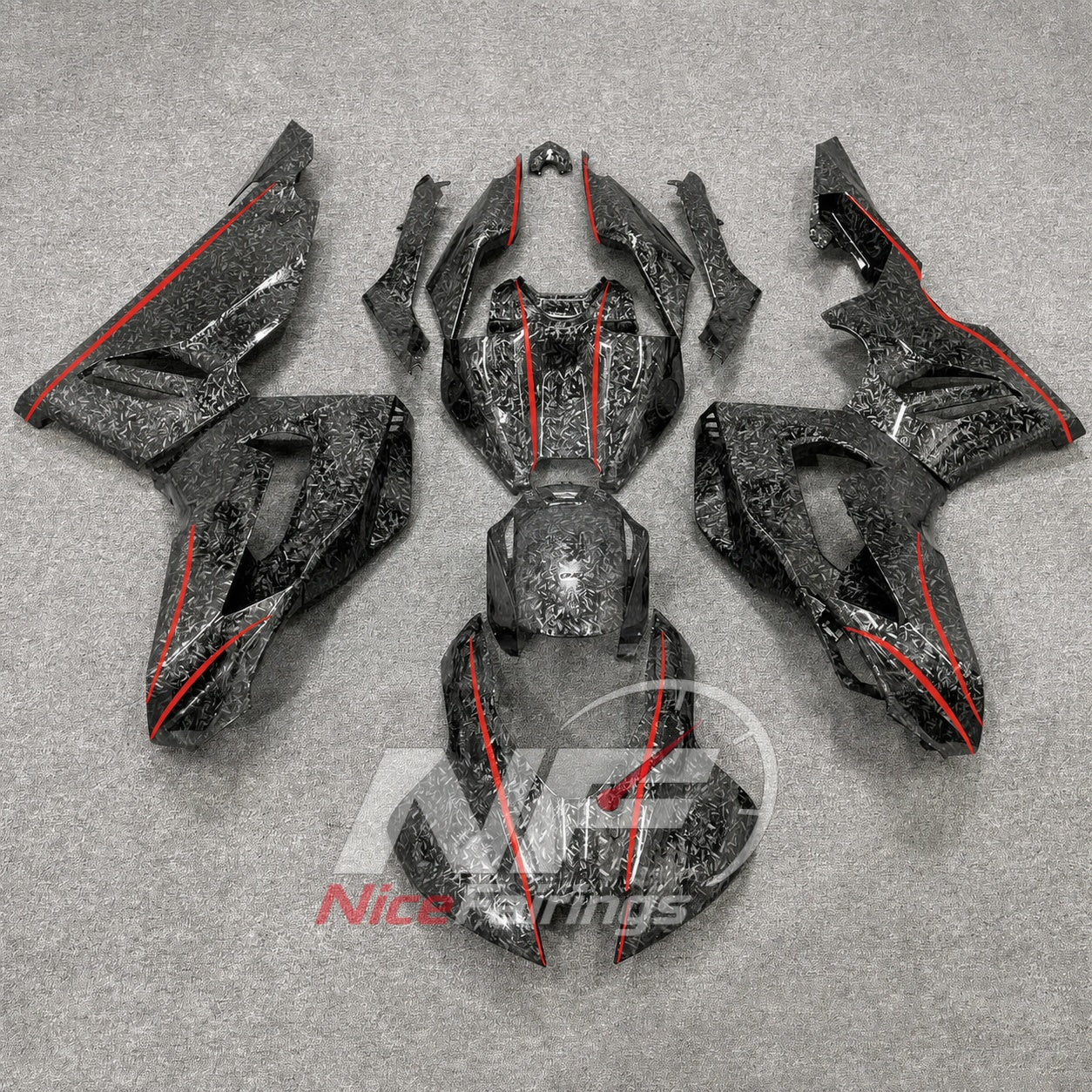 For Honda CBR1000RR-R Fireblade 2020-2023 Red Black Painted ABS Fairings with Complete Bodywork | NiceFairings - main product image