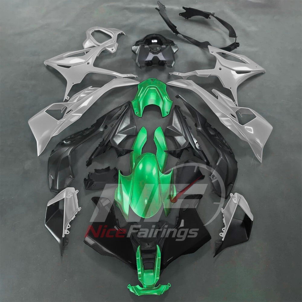 For BMW S1000RR 2025-2026 Red Black Sportbike Fairing Set with Custom Painted Plastics | NiceFairings - paint design NO.7 option image