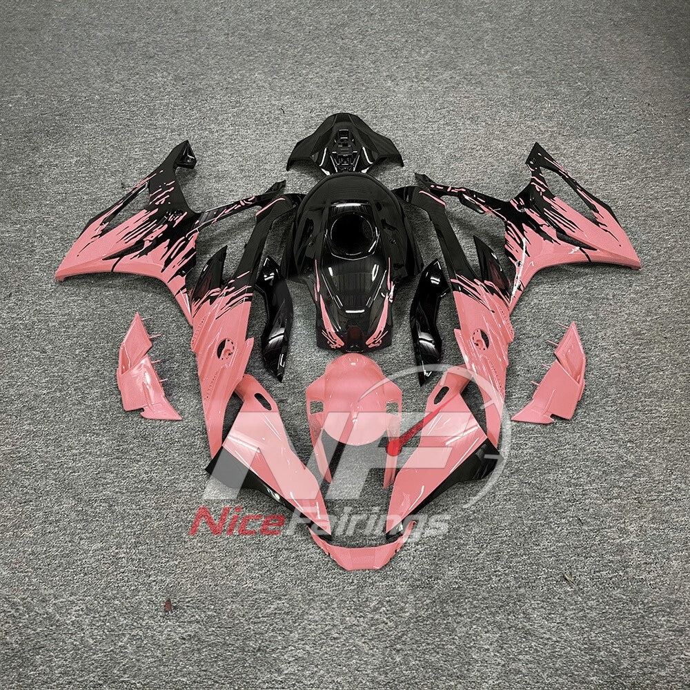For BMW S1000RR 2023-2024 Red Black Motorcycle Fairing Kit with Aftermarket Body Panels | NiceFairings - paint design NO.8 option image