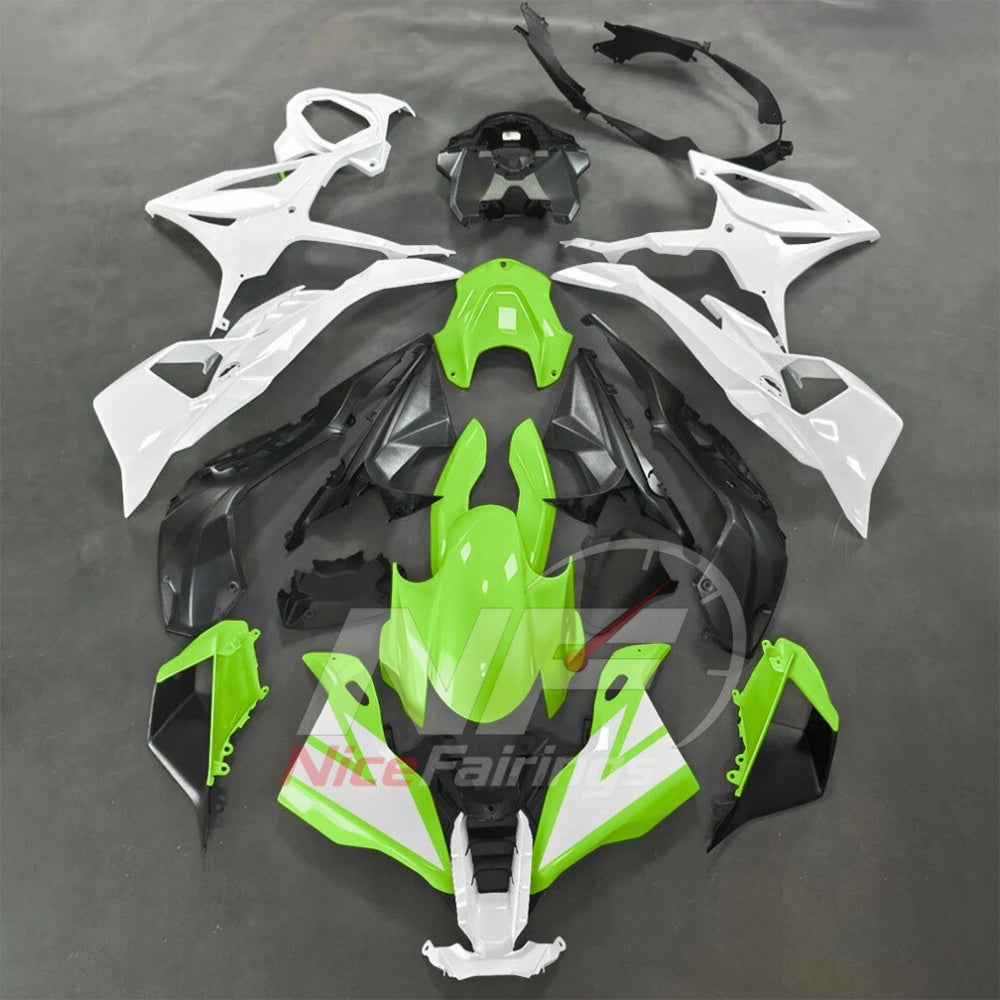 For BMW S1000RR 2025-2026 Green Black Custom Fairings with ABS Sportbike Plastics and Full Body Kit | NiceFairings - paint design NO.7 option image