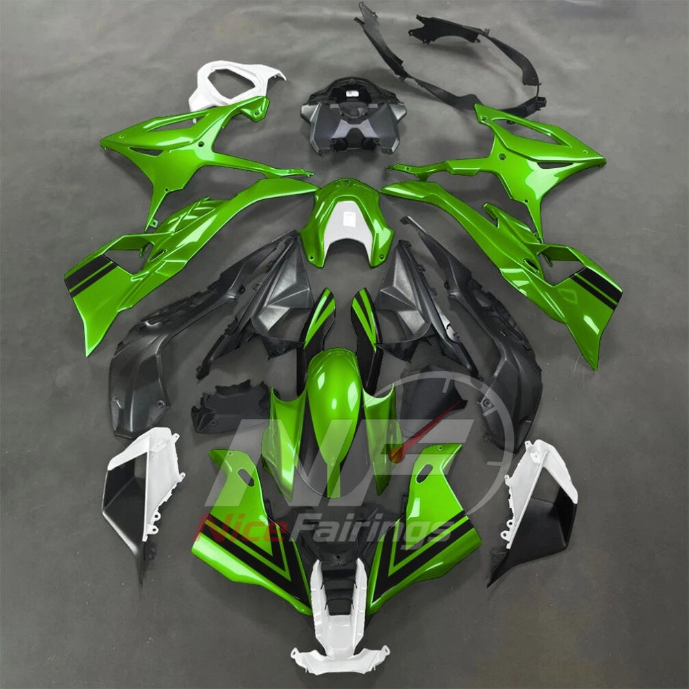 For BMW S1000RR 2025-2026 Teal Black Sportbike Fairing Set with Custom Painted Plastics | NiceFairings - paint design NO.5 option image