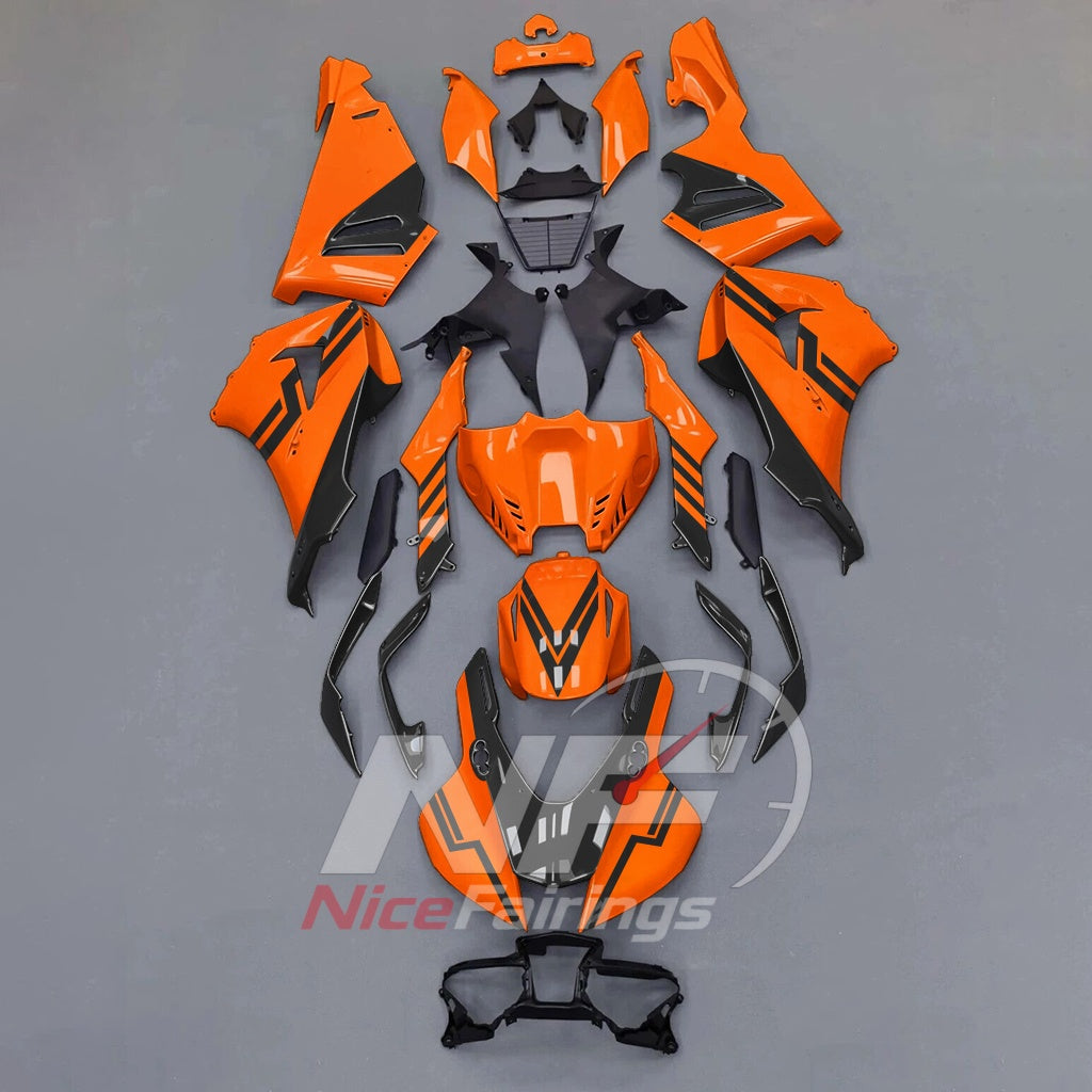 For Honda CBR1000RR-R 2024-2026 Orange Black Custom Fairings with ABS Sportbike Plastics and Full Body Kit | NiceFairings - paint design NO.4 option image