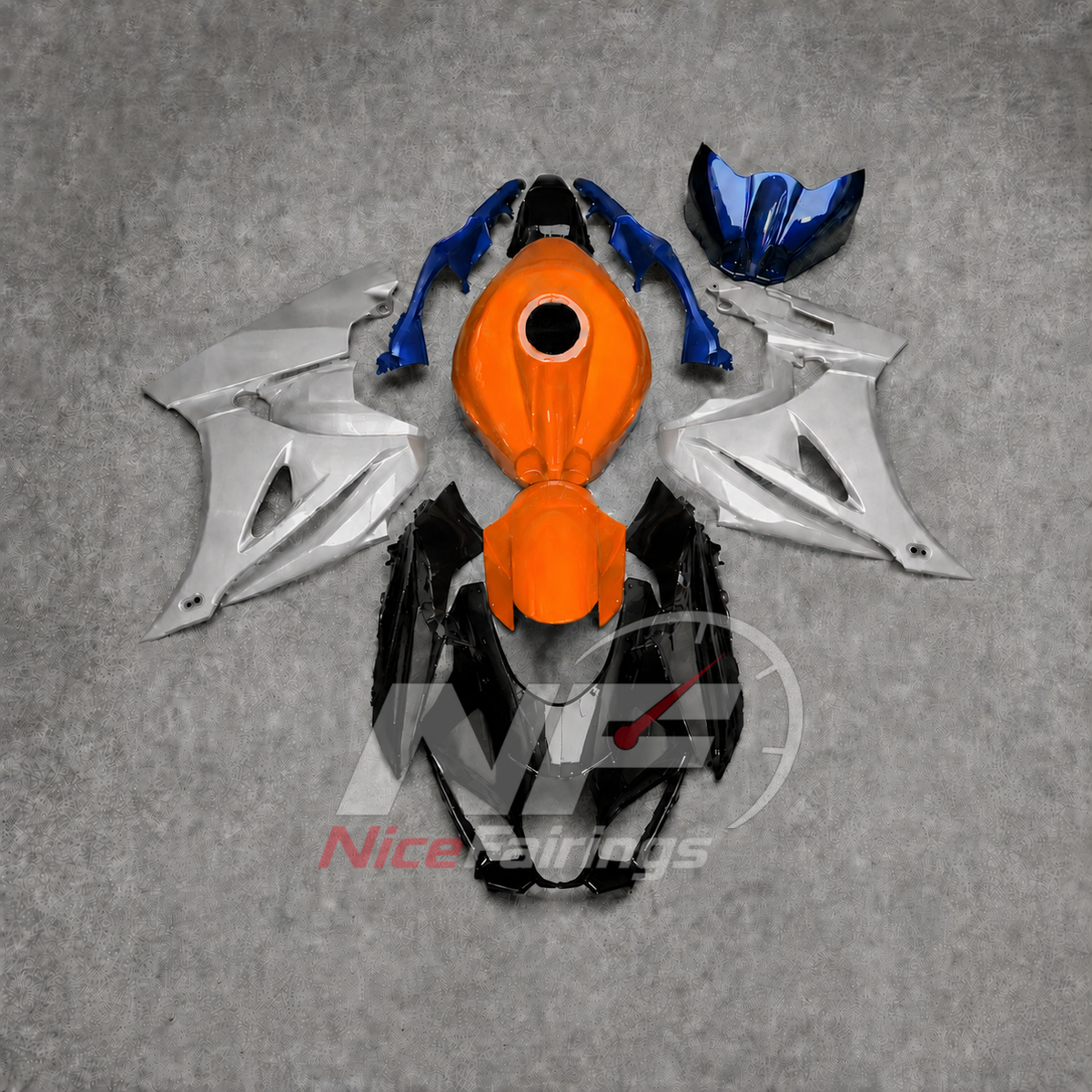 For Suzuki GSXR1000 K17 2017-2026 Motorcycle Fairing Kit Orange Body Panels | NiceFairings - paint design NO.9 option image