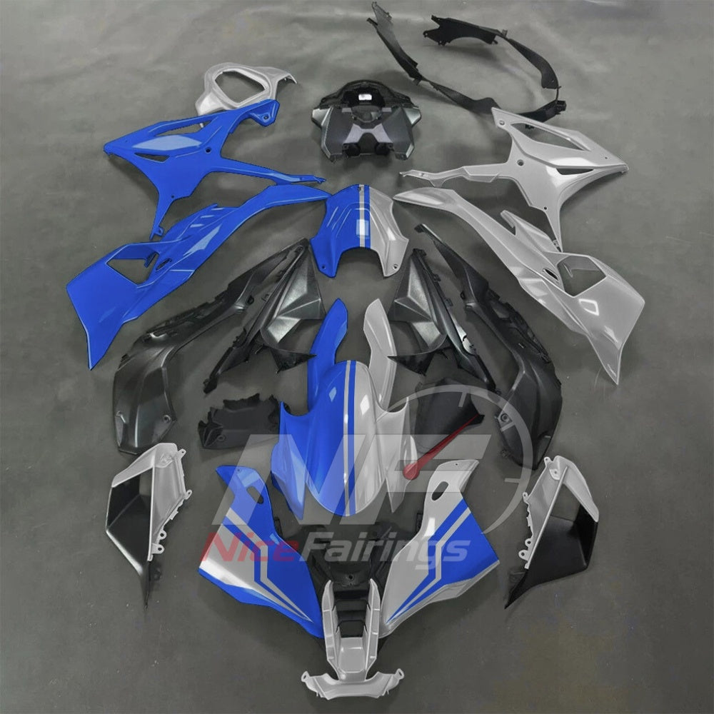 For BMW S1000RR 2025-2026 Blue Black Motorcycle Fairing Kit with Aftermarket Body Panels | NiceFairings - paint design NO.4 option image