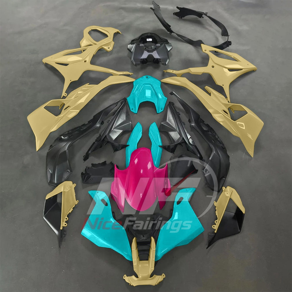 For BMW S1000RR 2025-2026 Red Black ABS Fairing Kit with Painted Bodywork and Replacement Panels | NiceFairings - paint design NO.4 option image