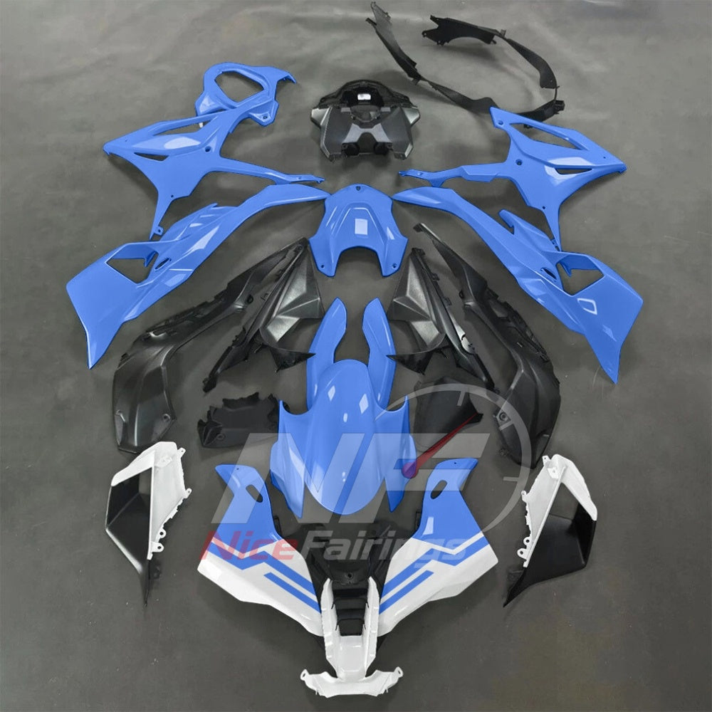 For BMW S1000RR 2025-2026 Blue Black ABS Fairing Kit with Painted Bodywork and Replacement Panels | NiceFairings - paint design NO.8 option image