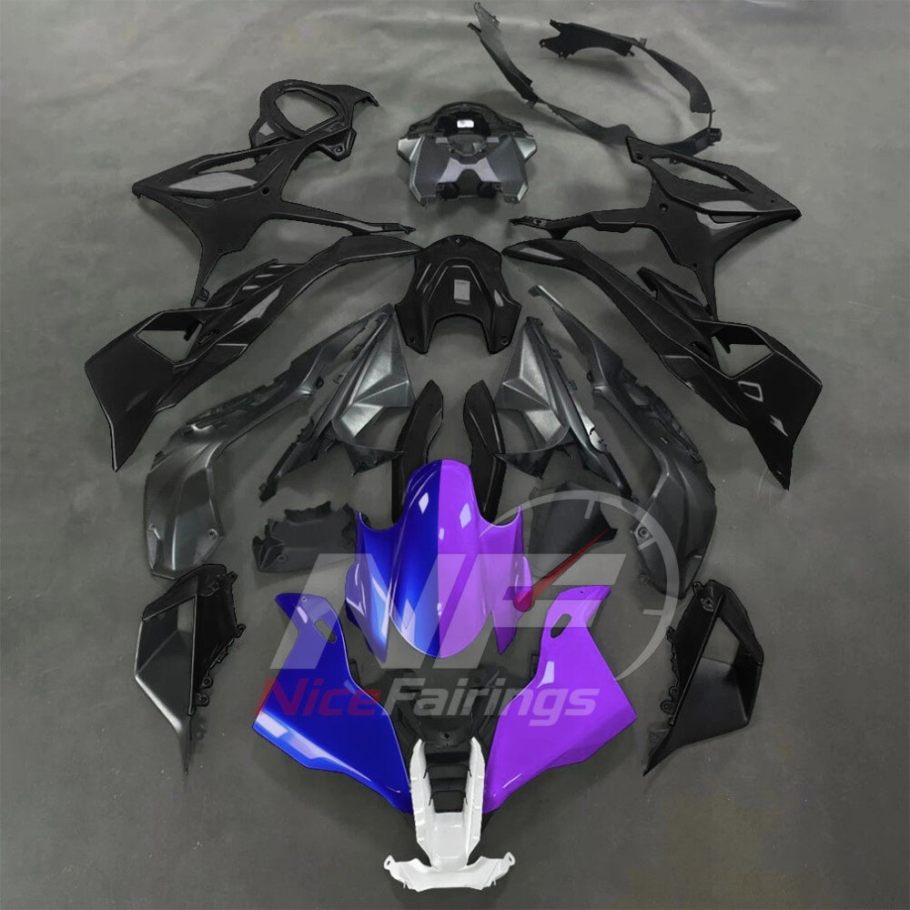 For BMW S1000RR 2025-2026 Teal Black Motorcycle Fairing Kit with Aftermarket Body Panels | NiceFairings - paint design NO.4 option image