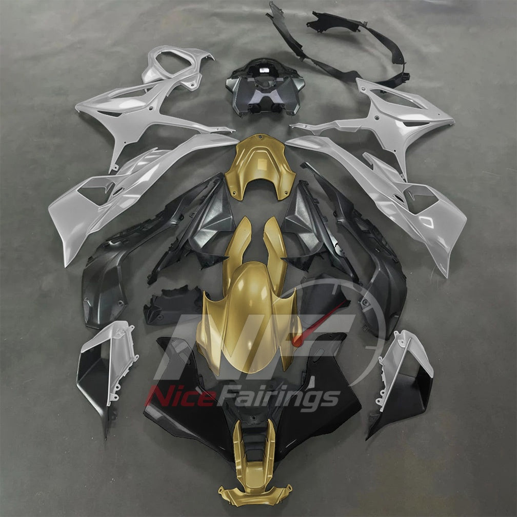 For BMW S1000RR 2025-2026 Blue Black Custom Fairings with ABS Sportbike Plastics and Full Body Kit | NiceFairings - paint design NO.2 option image