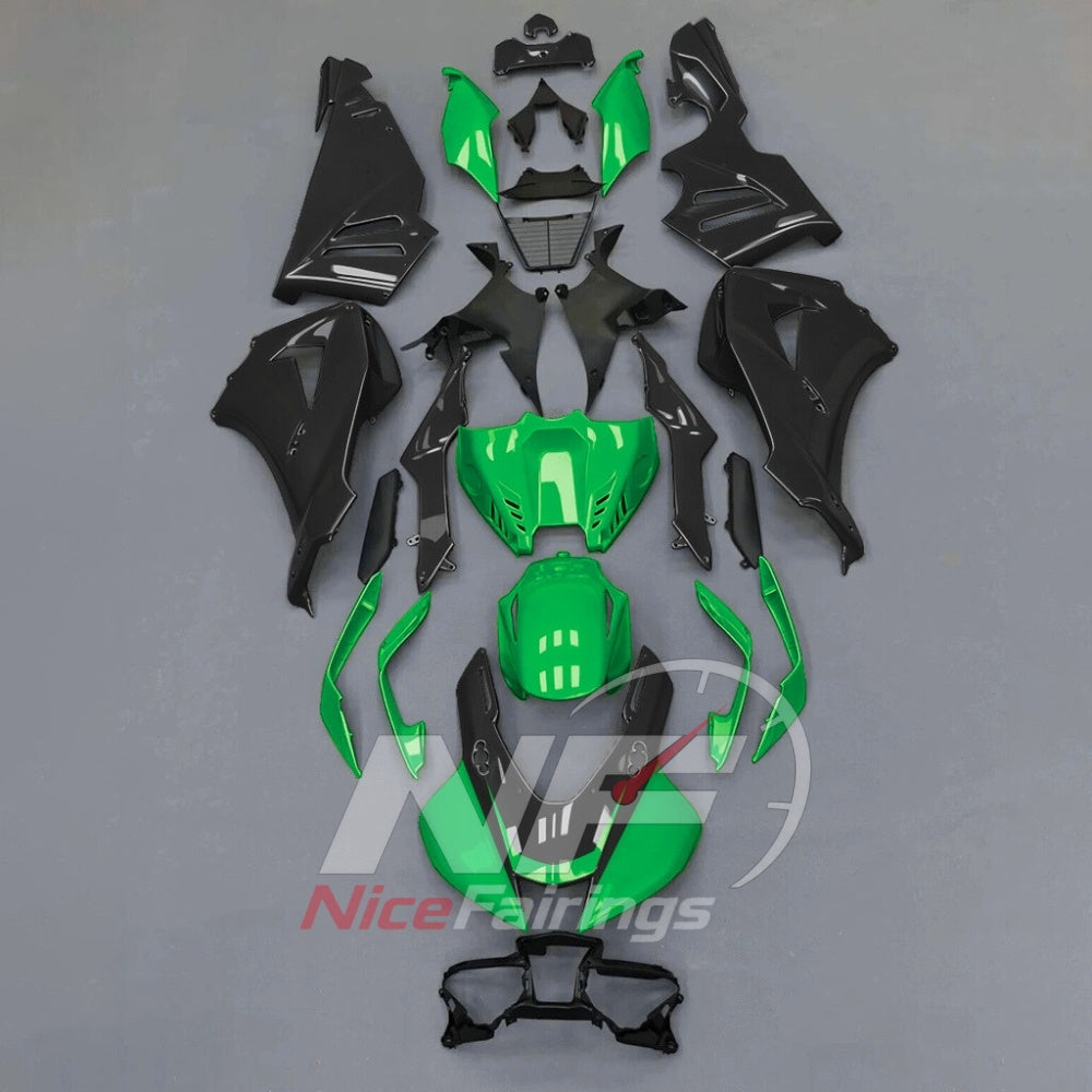 For Honda CBR1000RR-R SP 2024-2026 Teal Black Sportbike Fairing Set with Custom Painted Plastics | NiceFairings - paint design NO.4 option image