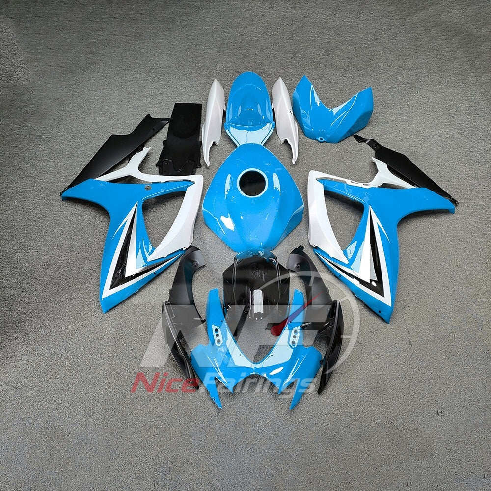 For Suzuki GSXR600 GSXR750 K6 2006-2007 ABS Body Kit Gray Street Track Fairings | NiceFairings - paint design NO.7 option image