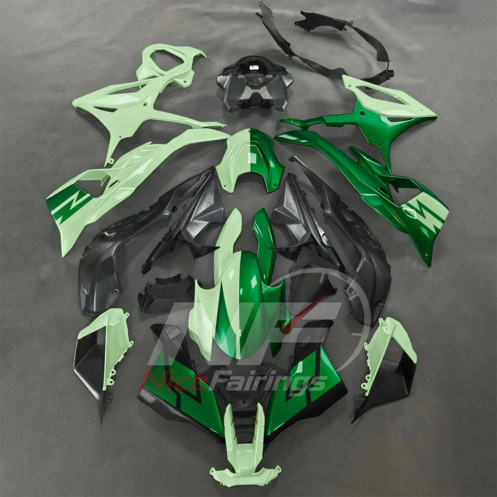For BMW S1000RR 2025-2026 Blue Black ABS Body Kit with Street and Track Fairing Panels | NiceFairings - paint design NO.4 option image