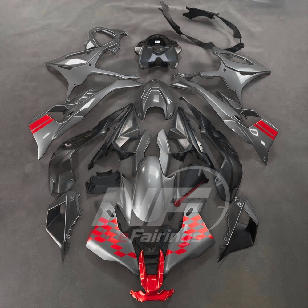 For BMW S1000RR 2025-2026 Green Black Motorcycle Fairing Kit with Aftermarket Body Panels | NiceFairings - paint design NO.4 option image