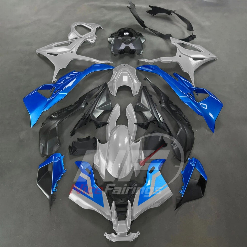 For BMW S1000RR 2025-2026 Green Black ABS Body Kit with Street and Track Fairing Panels | NiceFairings - paint design NO.4 option image