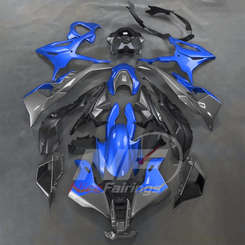 For BMW S1000RR 2025-2026 Green Black ABS Fairing Kit with Painted Bodywork and Replacement Panels | NiceFairings - paint design NO.8 option image