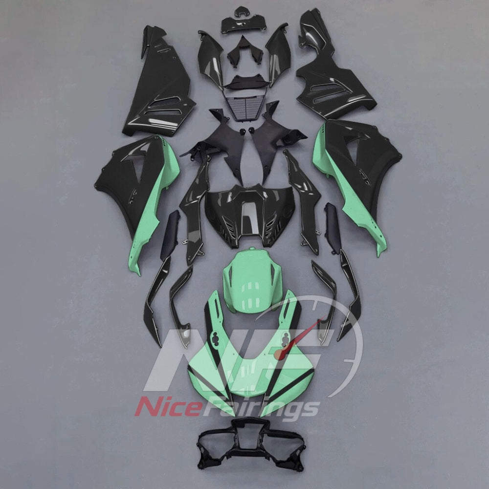 For Honda CBR1000RR-R SP 2024-2026 Teal Black ABS Fairing Kit with Painted Bodywork and Replacement Panels | NiceFairings - paint design NO.4 option image
