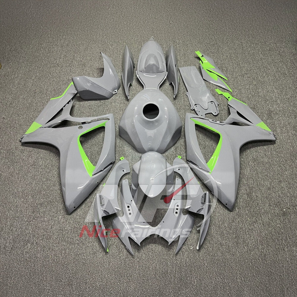 For Suzuki GSXR600 GSXR750 K6 2006-2007 Motorcycle Fairing Kit Orange Black Body Panels | NiceFairings - paint design NO.2 option image