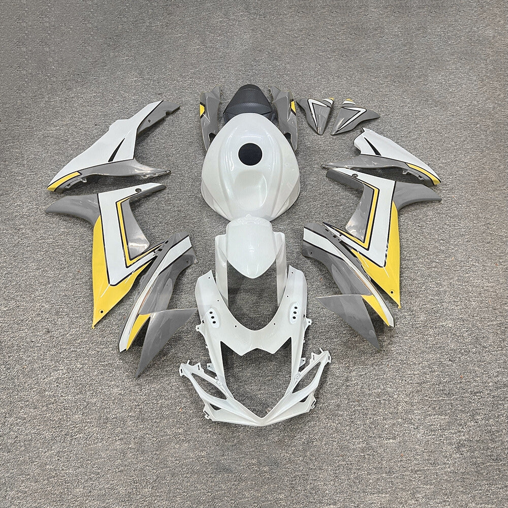 For Suzuki GSX-R600 GSX-R750 K11 2011-2026 Sportbike Fairing Set Orange Custom Painted Plastics | NiceFairings - paint design NO.3 option image