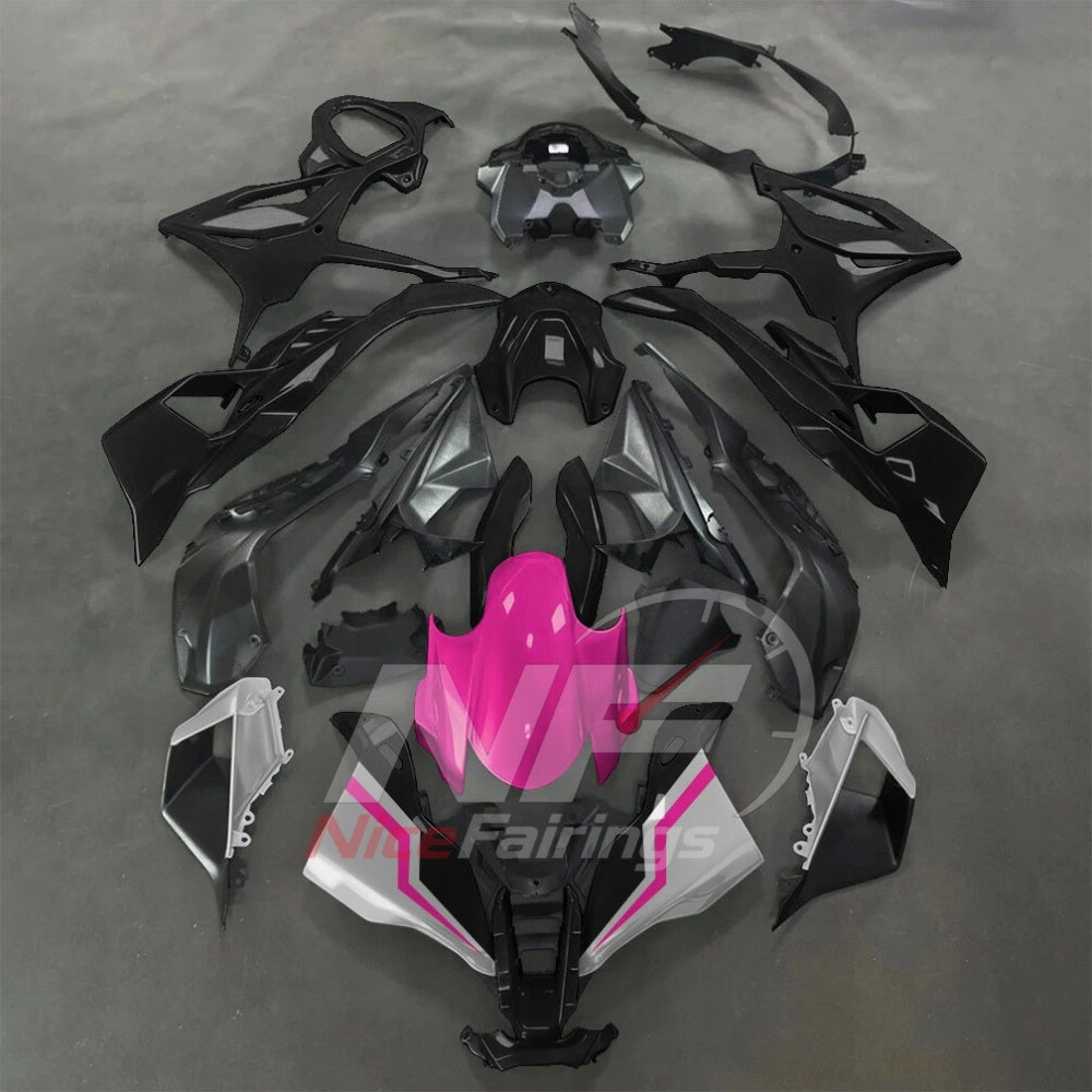 For BMW S1000RR 2025-2026 Pink Black ABS Fairing Kit with Painted Bodywork and Replacement Panels | NiceFairings - main product image