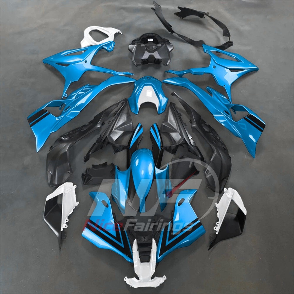 For BMW S1000RR 2025-2026 Purple Black ABS Body Kit with Street and Track Fairing Panels | NiceFairings - paint design NO.5 option image