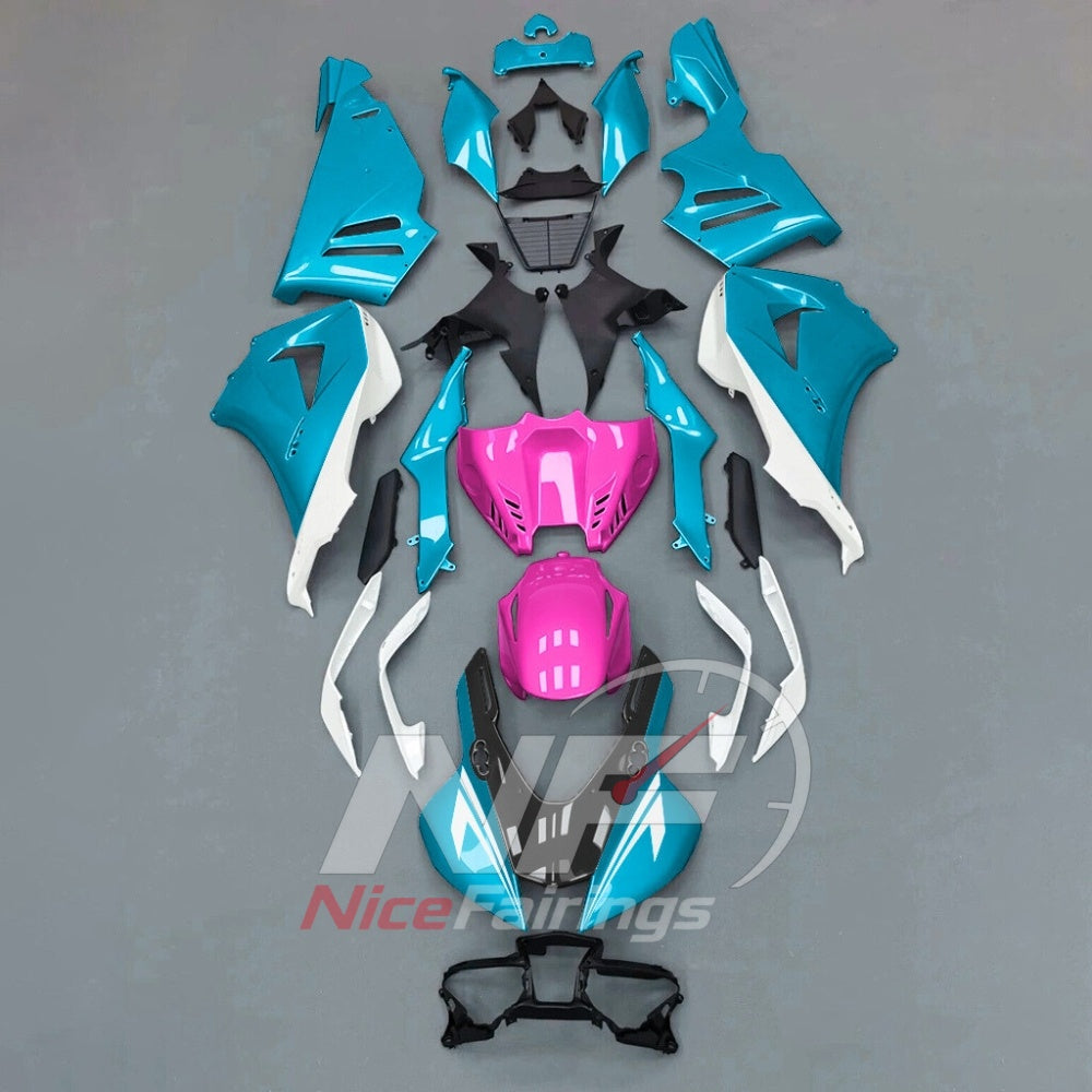 For Honda CBR1000RR-R 2024-2026 Pink Black Custom Fairings with ABS Sportbike Plastics and Full Body Kit | NiceFairings - paint design NO.8 option image