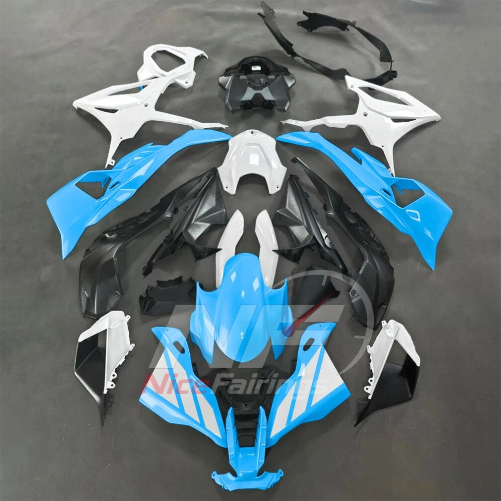 For BMW S1000RR 2025-2026 Green Black Sportbike Fairing Set with Custom Painted Plastics | NiceFairings - paint design NO.8 option image