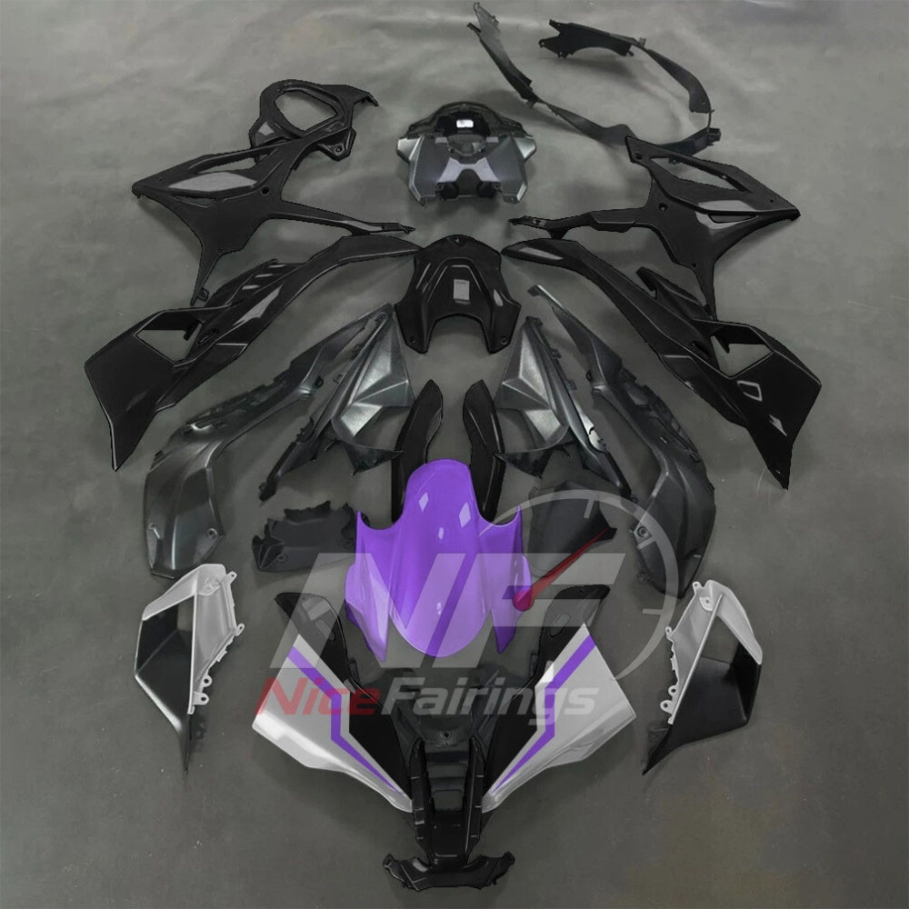 For BMW S1000RR 2025-2026 Purple Black Painted ABS Fairings with Complete Replacement Bodywork | NiceFairings - main product image