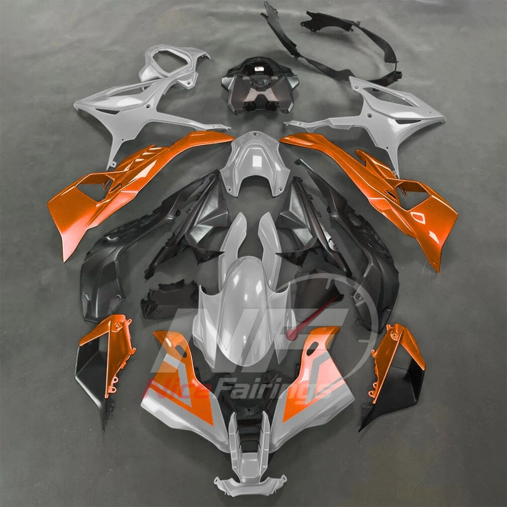 For BMW S1000RR 2025-2026 Green Black ABS Body Kit with Street and Track Fairing Panels | NiceFairings - paint design NO.2 option image