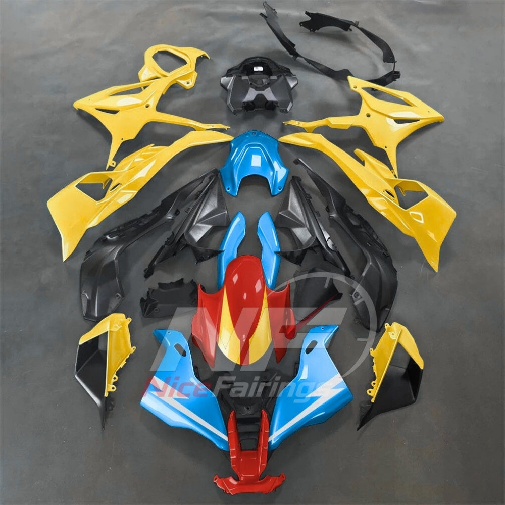 For BMW S1000RR 2025-2026 Red Black Sportbike Fairing Set with Custom Painted Plastics | NiceFairings - paint design NO.3 option image
