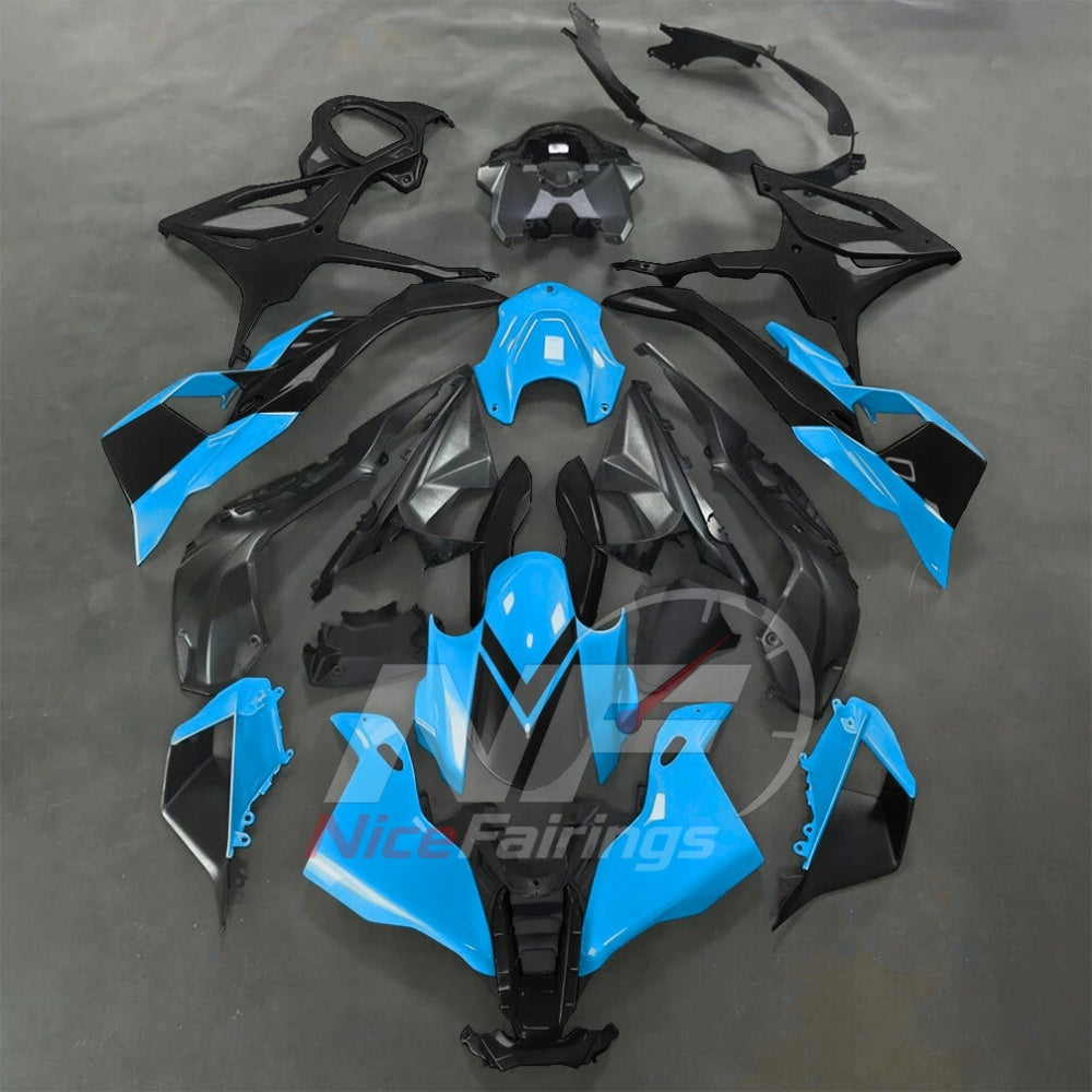 For BMW S1000RR 2025-2026 Yellow Black Sportbike Fairing Set with Custom Painted Plastics | NiceFairings - paint design NO.2 option image