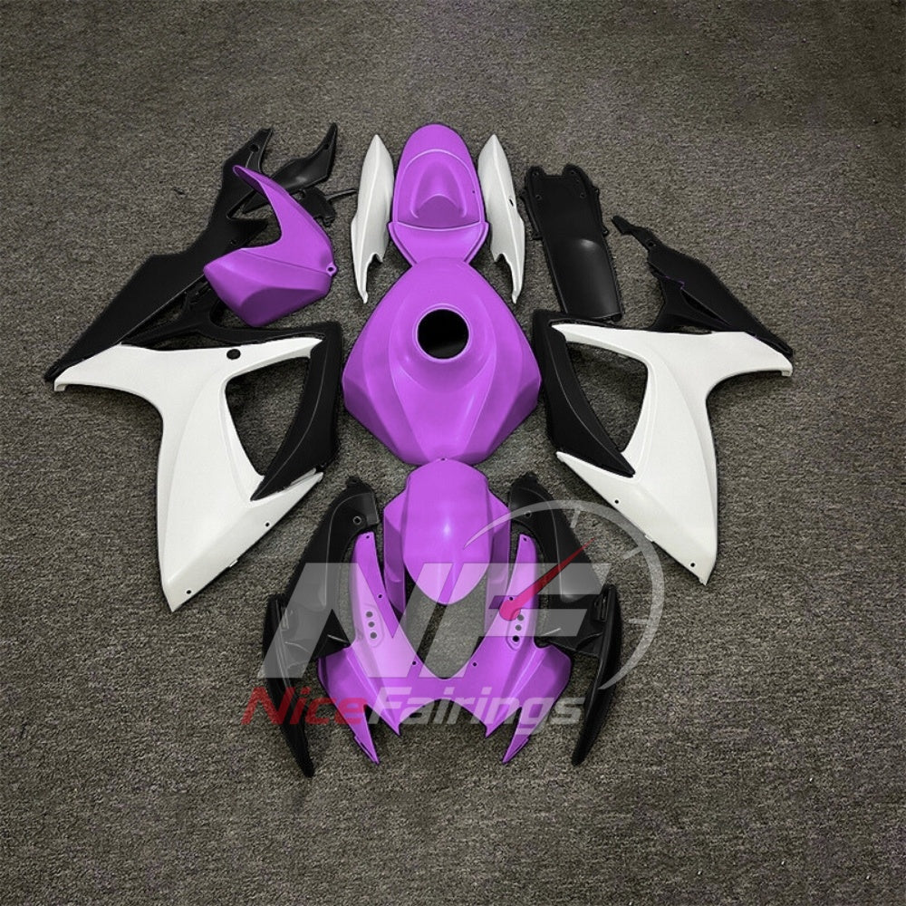 For Suzuki GSXR600 GSXR750 K6 2006-2007 Painted ABS Fairings Black Gray Complete Bodywork | NiceFairings - paint design NO.3 option image