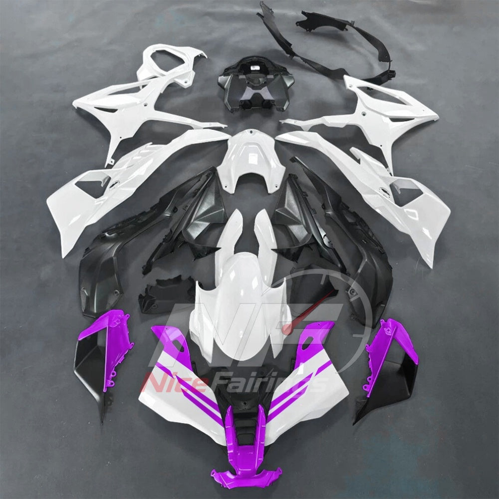 For BMW S1000RR 2025-2026 Green Black Custom Fairings with ABS Sportbike Plastics and Full Body Kit | NiceFairings - paint design NO.5 option image