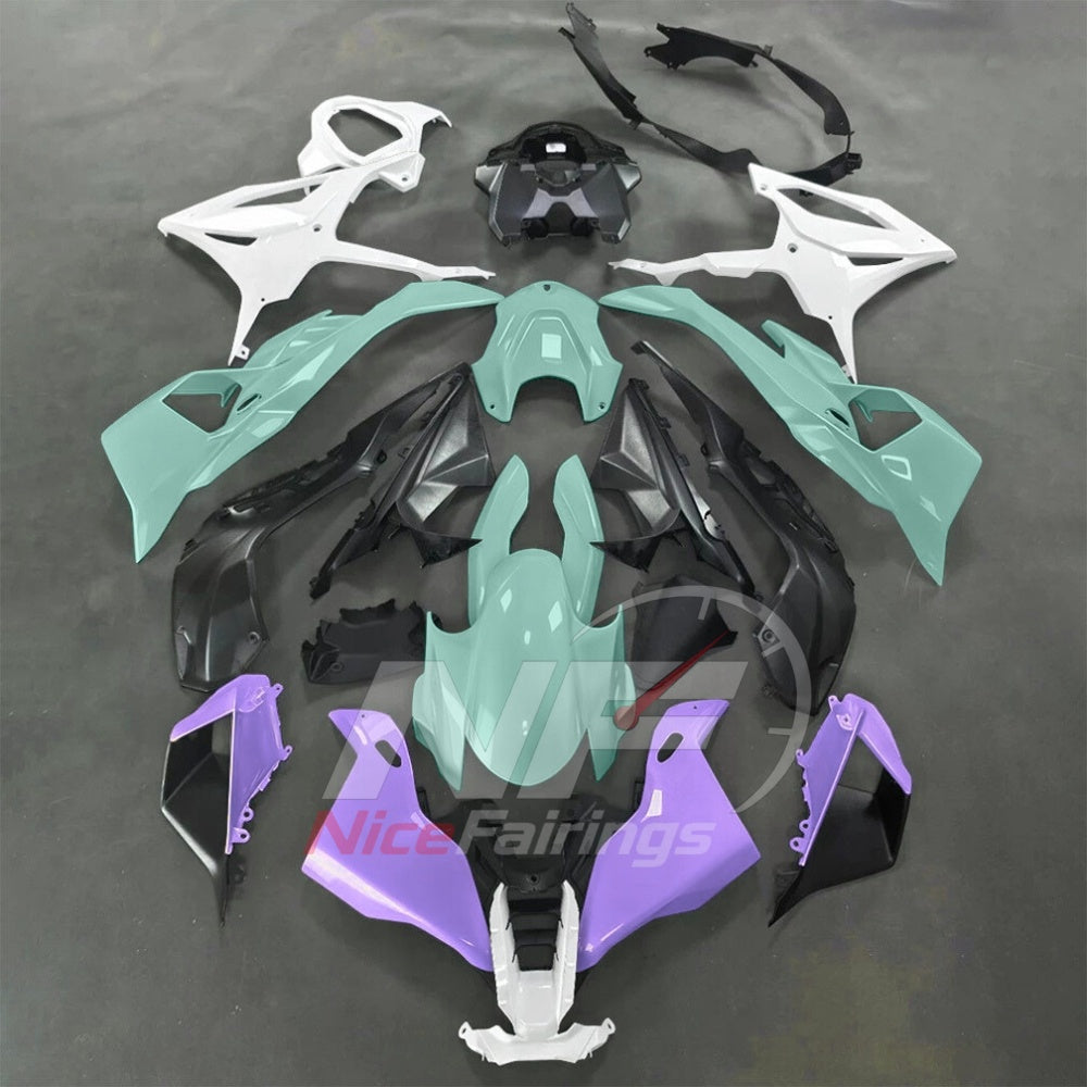 For BMW S1000RR 2025-2026 Orange Black ABS Fairing Kit with Painted Bodywork and Replacement Panels | NiceFairings - paint design NO.6 option image