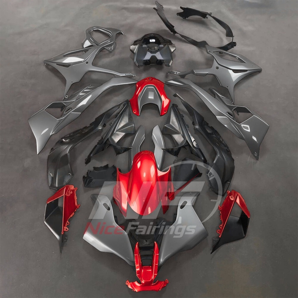 For BMW S1000RR 2025-2026 Red Black ABS Fairing Kit with Painted Bodywork and Replacement Panels | NiceFairings - paint design NO.2 option image