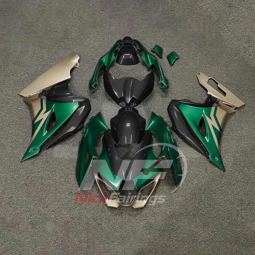 For Suzuki GSXR1000 K17 2017-2026 K17 ABS Fairing Kit Green Black Painted Bodywork | NiceFairings - main product image