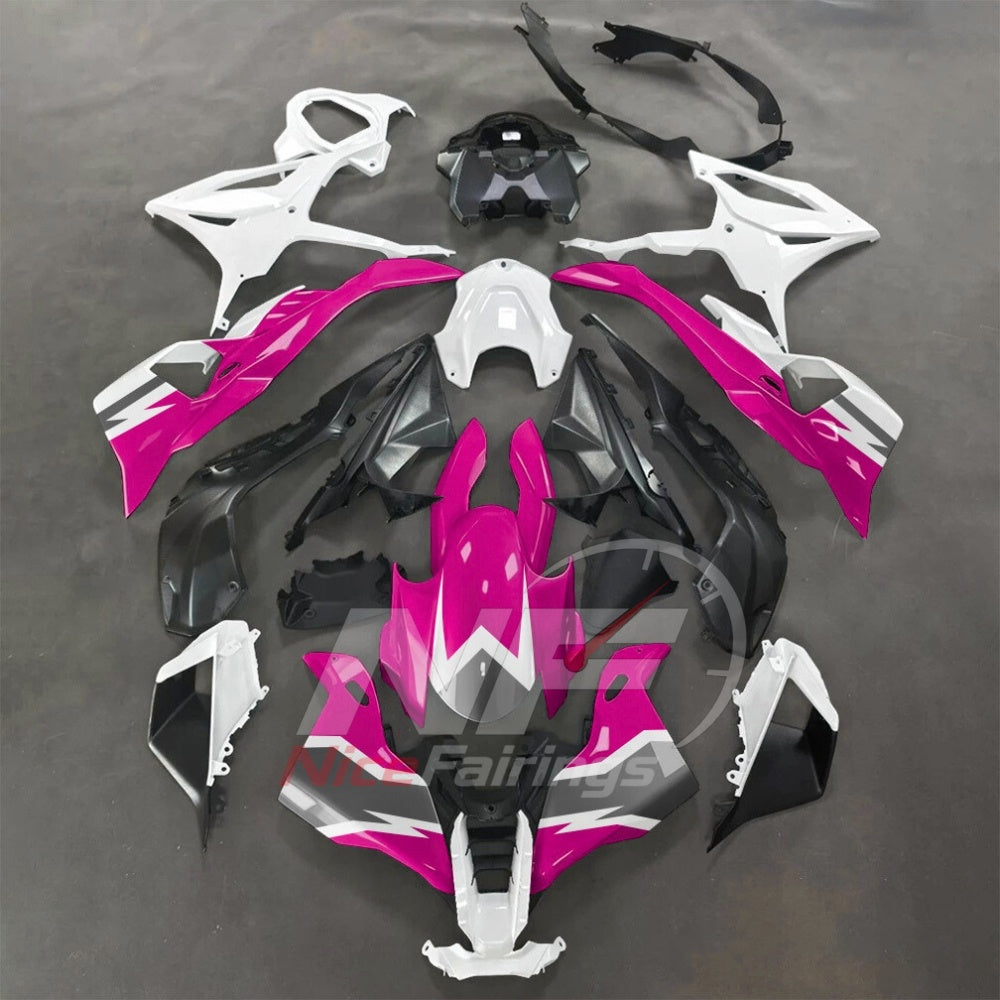 For BMW S1000RR 2025-2026 Red Black Sportbike Fairing Set with Custom Painted Plastics | NiceFairings - paint design NO.4 option image
