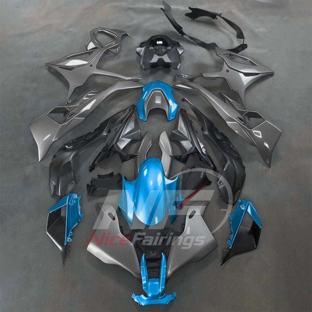 For BMW S1000RR 2025-2026 Purple Black Painted ABS Fairings with Complete Replacement Bodywork | NiceFairings - paint design NO.9 option image
