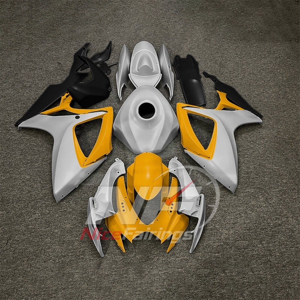 For Suzuki GSXR600 GSXR750 K6 2006-2007 Painted ABS Fairings Black Gray Complete Bodywork | NiceFairings - paint design NO.4 option image