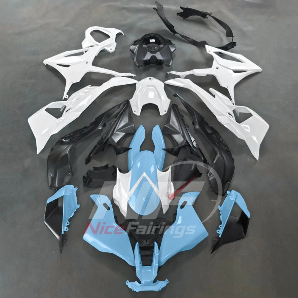 For BMW S1000RR 2025-2026 Orange Black ABS Body Kit with Street and Track Fairing Panels | NiceFairings - paint design NO.8 option image